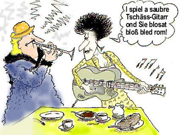 Schwäbische Comedy Frau Kächele & Frau Peters Comic